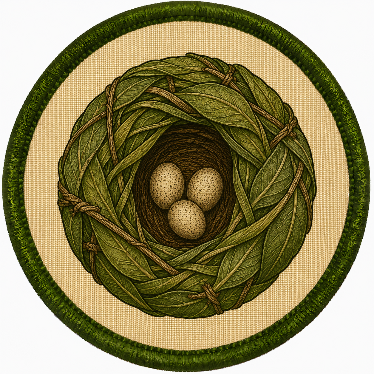 Badge Ninho Entrançado