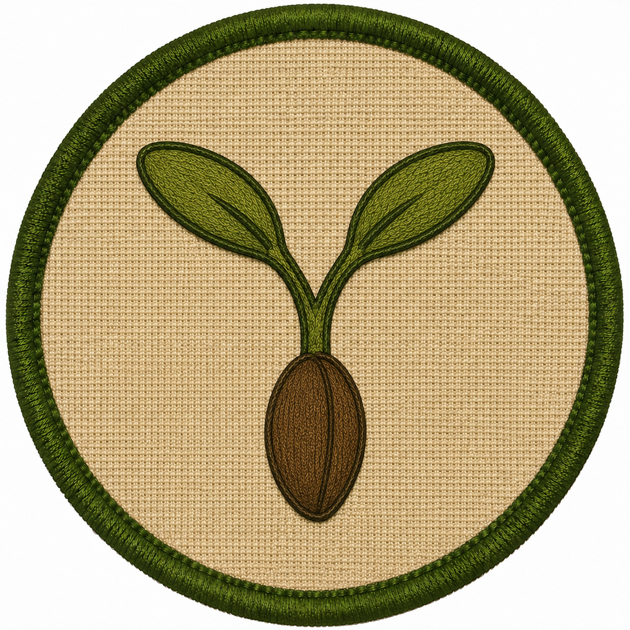 Badge Semente Germinando